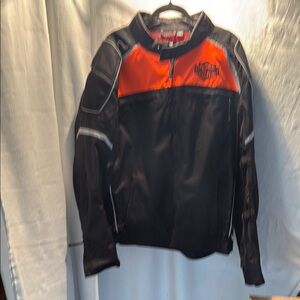 Harley-Davidson Black and Orange Jacket